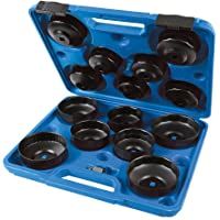 Silverline 952159 Juego de Llaves para Extraer Filtros de Aceite- Negro- 65-93 mm